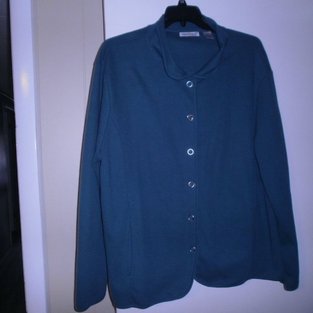 Women's teal jacket hastings and smith 2X